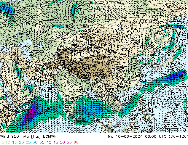 Wind 950 hPa ECMWF ma 10.06.2024 06 UTC