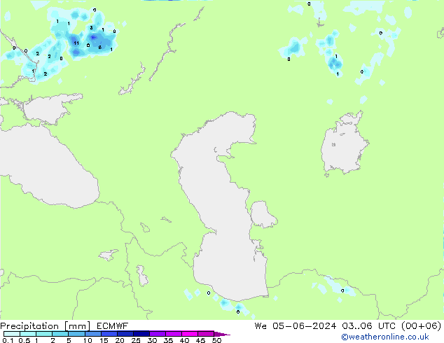 Précipitation ECMWF mer 05.06.2024 06 UTC