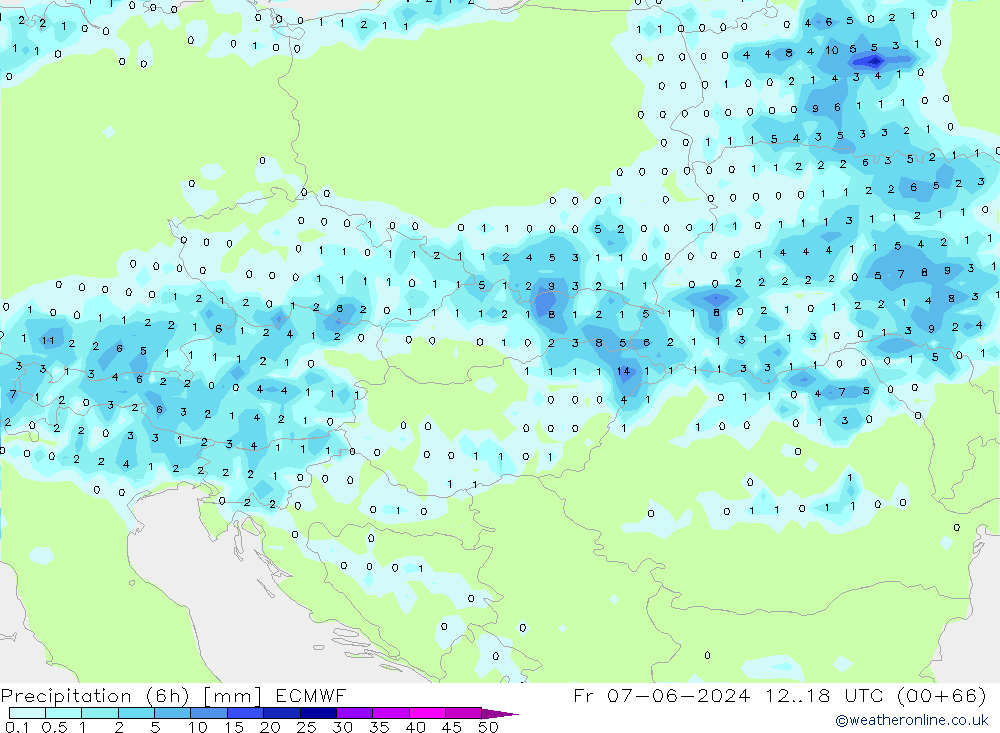 Z500/Rain (+SLP)/Z850 ECMWF Pá 07.06.2024 18 UTC