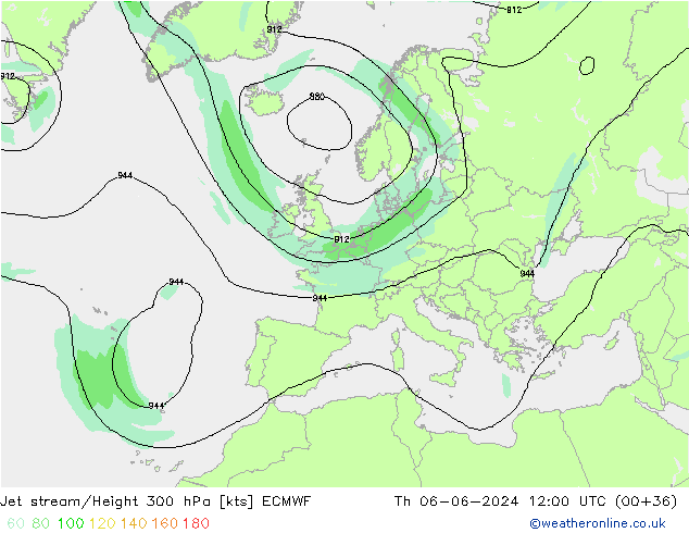 Jet Akımları ECMWF Per 06.06.2024 12 UTC