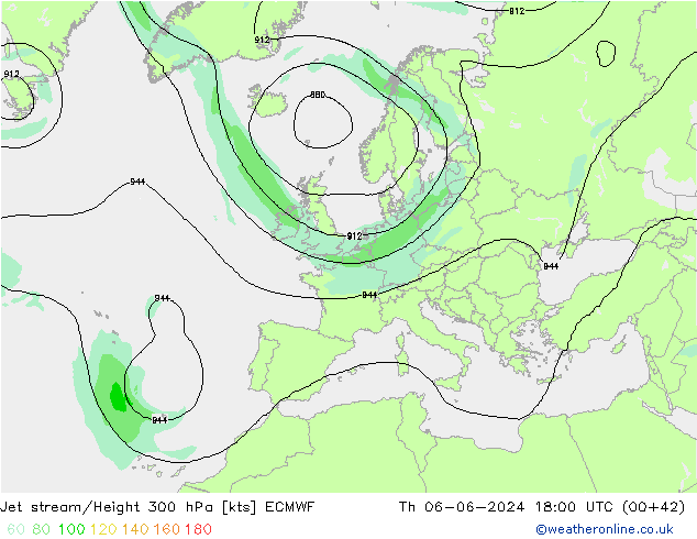 Courant-jet ECMWF jeu 06.06.2024 18 UTC