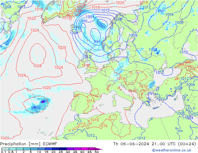 Yağış ECMWF Per 06.06.2024 00 UTC