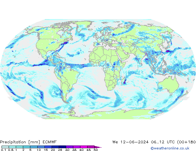 осадки ECMWF ср 12.06.2024 12 UTC