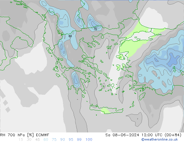 RV 700 hPa ECMWF za 08.06.2024 12 UTC