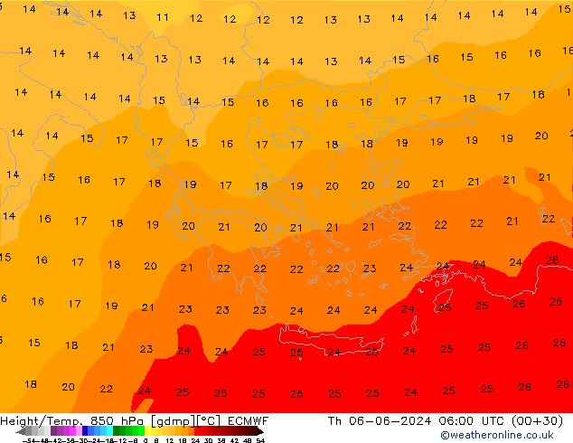 Z500/Regen(+SLP)/Z850 ECMWF do 06.06.2024 06 UTC