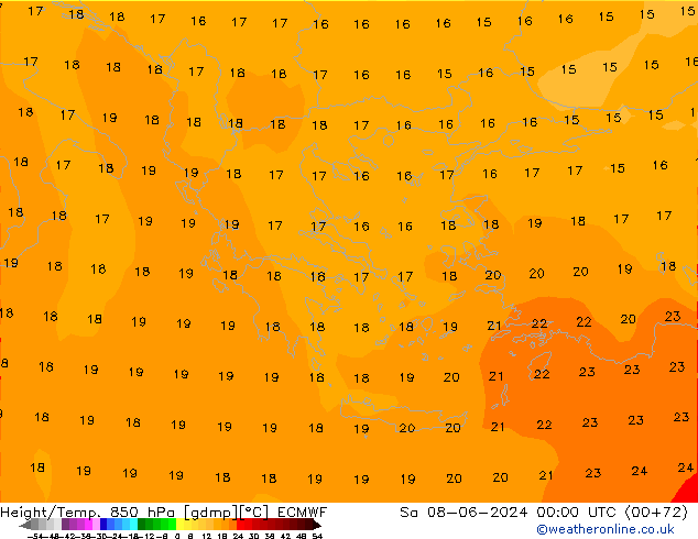 Z500/Rain (+SLP)/Z850 ECMWF sam 08.06.2024 00 UTC