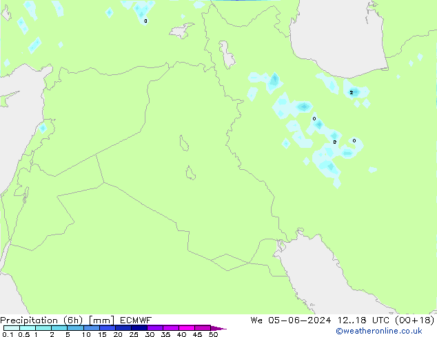 Z500/Yağmur (+YB)/Z850 ECMWF Çar 05.06.2024 18 UTC