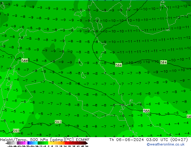 Height/Temp. 500 hPa ECMWF  06.06.2024 03 UTC