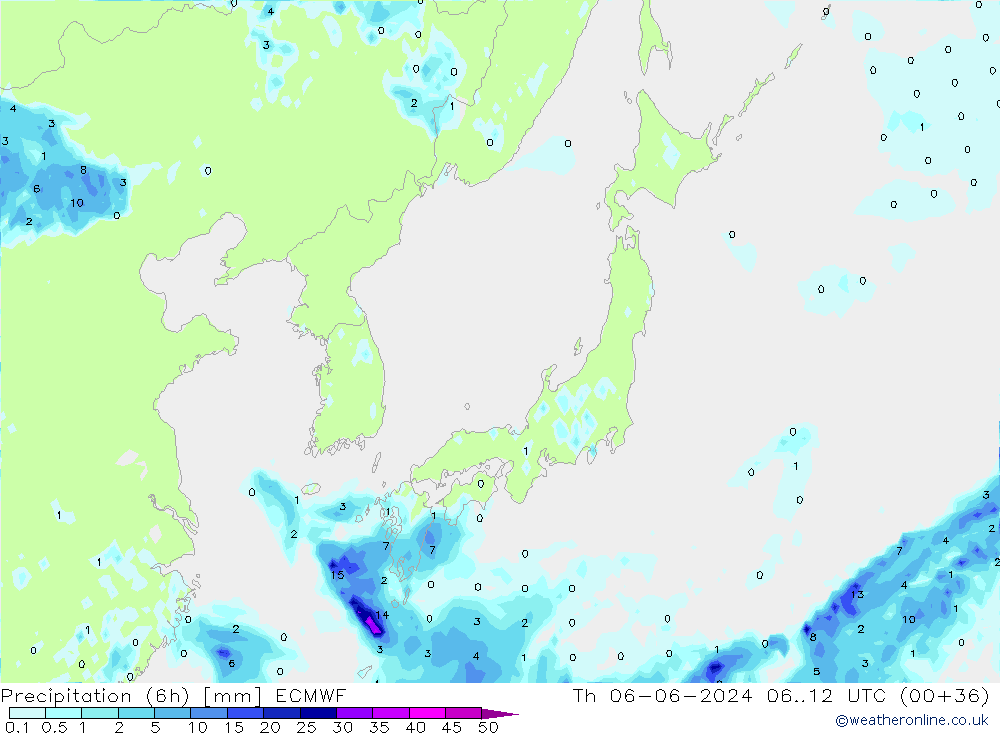 Z500/Regen(+SLP)/Z850 ECMWF do 06.06.2024 12 UTC