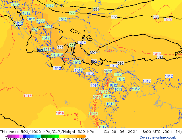 Thck 500-1000hPa ECMWF Dom 09.06.2024 18 UTC