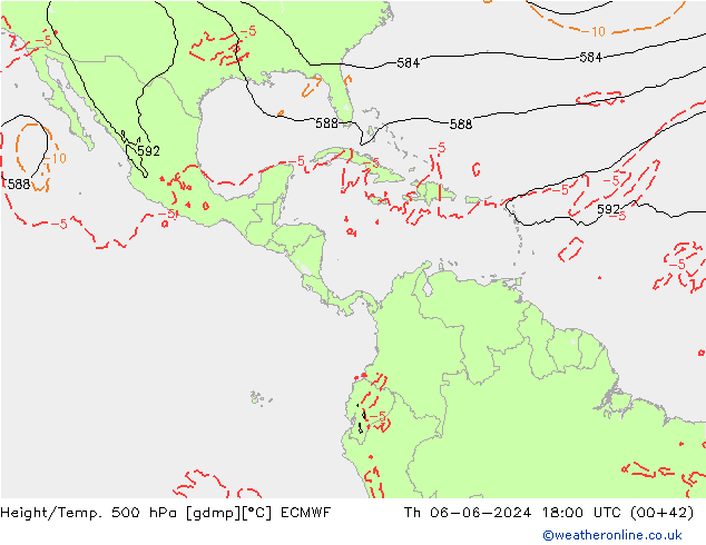 Z500/Rain (+SLP)/Z850 ECMWF Qui 06.06.2024 18 UTC