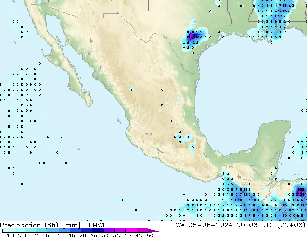 Z500/Rain (+SLP)/Z850 ECMWF We 05.06.2024 06 UTC