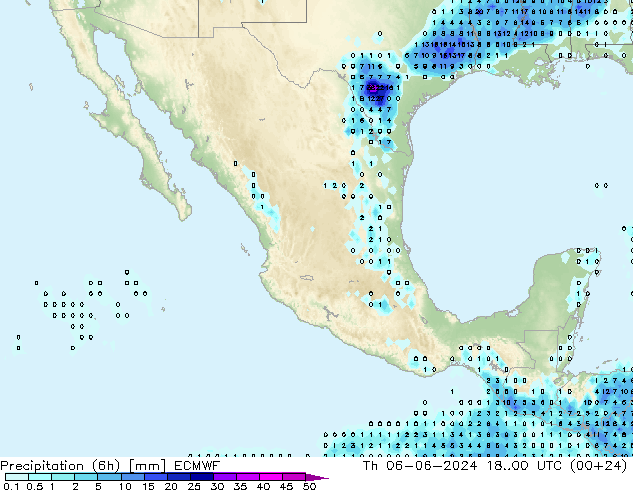 Z500/Rain (+SLP)/Z850 ECMWF gio 06.06.2024 00 UTC