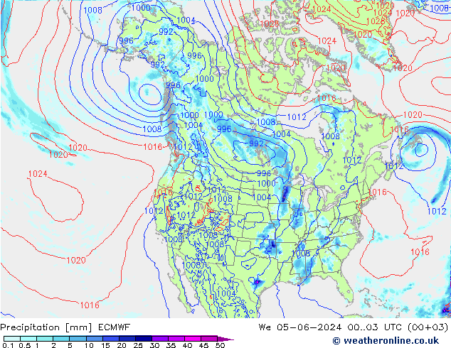 Neerslag ECMWF wo 05.06.2024 03 UTC