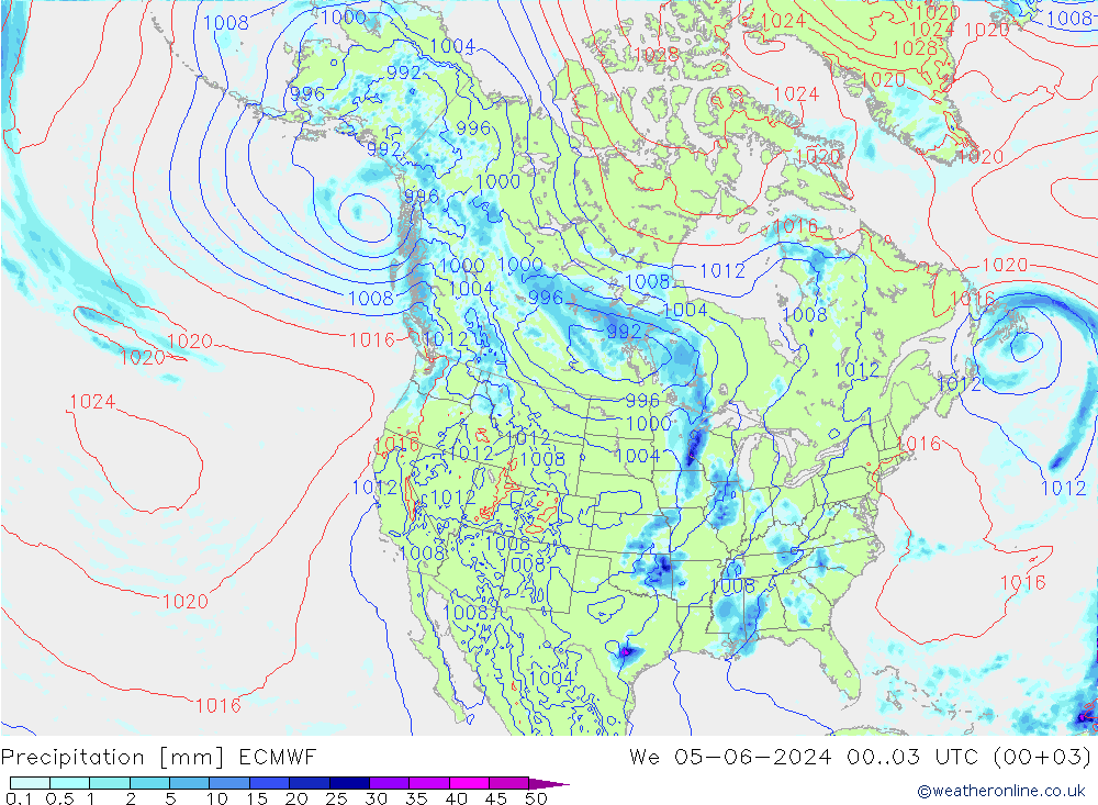 Neerslag ECMWF wo 05.06.2024 03 UTC