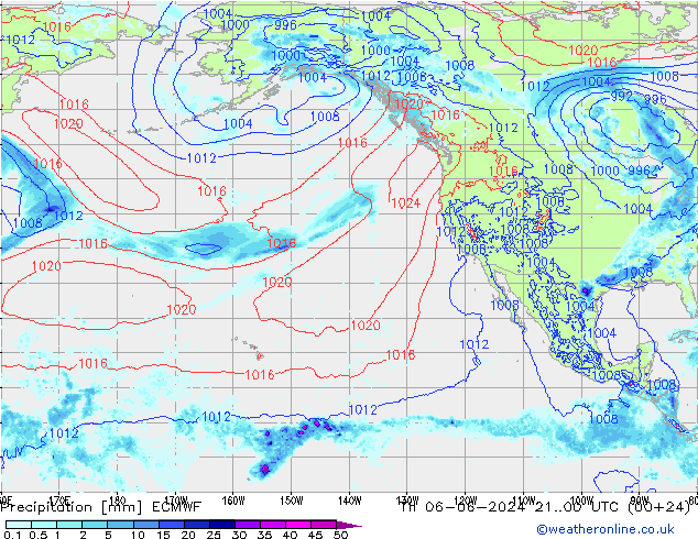 Niederschlag ECMWF Do 06.06.2024 00 UTC