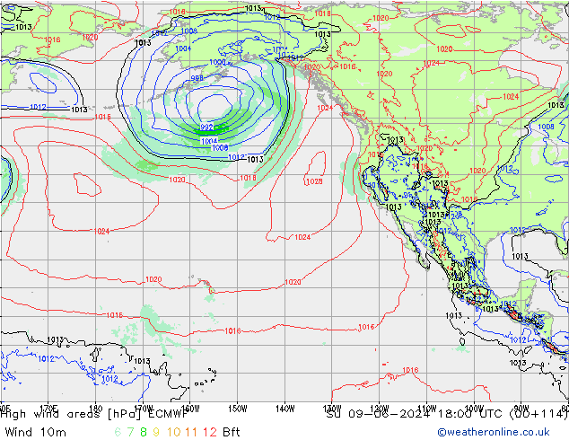 Sturmfelder ECMWF So 09.06.2024 18 UTC