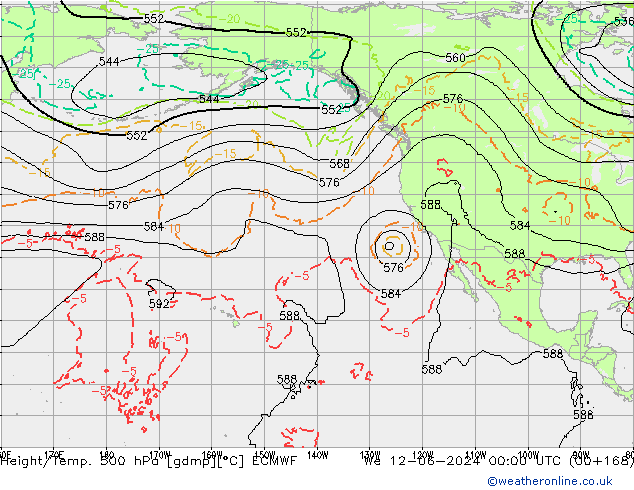 Z500/Rain (+SLP)/Z850 ECMWF ��� 12.06.2024 00 UTC