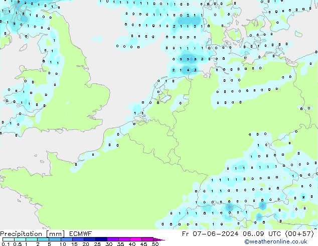 opad ECMWF pt. 07.06.2024 09 UTC