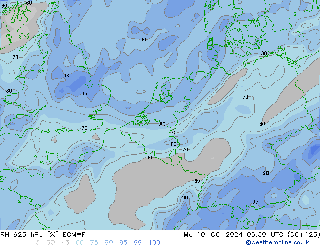 RH 925 hPa ECMWF Mo 10.06.2024 06 UTC