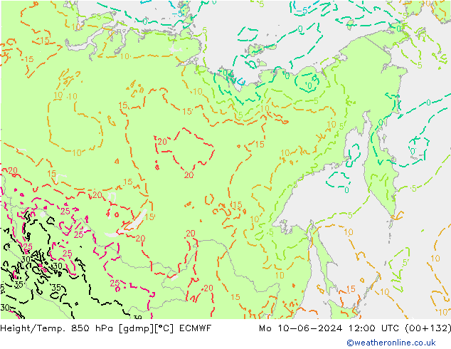 Z500/Rain (+SLP)/Z850 ECMWF Seg 10.06.2024 12 UTC