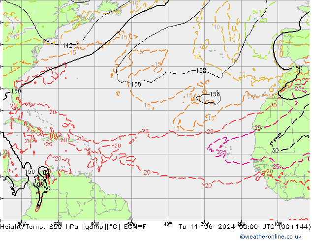 Z500/Rain (+SLP)/Z850 ECMWF mar 11.06.2024 00 UTC