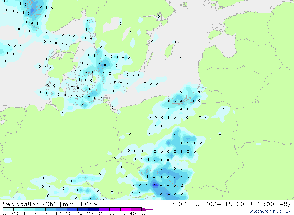 Z500/Rain (+SLP)/Z850 ECMWF ven 07.06.2024 00 UTC