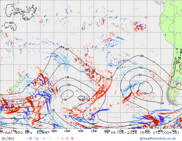 T-Adv. 850 hPa ECMWF do 06.06.2024 15 UTC