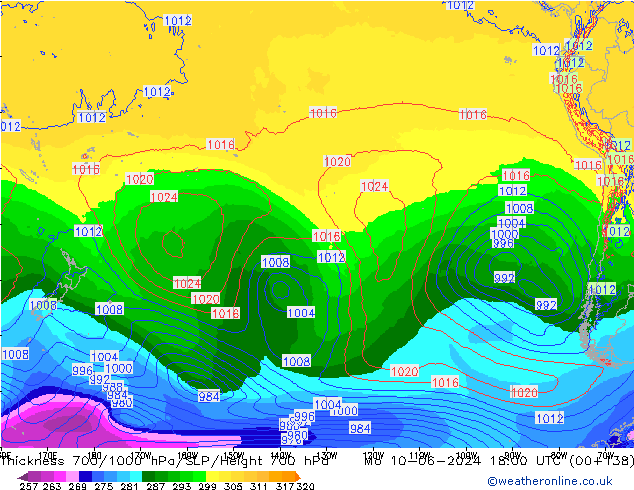 Thck 700-1000 hPa ECMWF Seg 10.06.2024 18 UTC