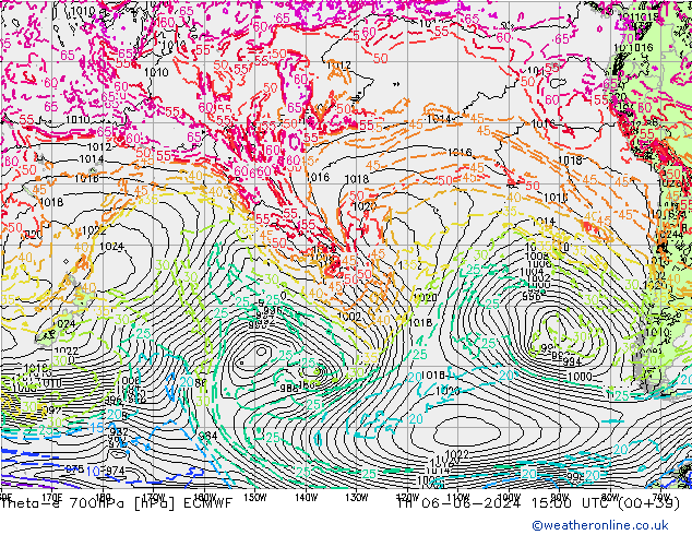 Theta-e 700hPa ECMWF jeu 06.06.2024 15 UTC