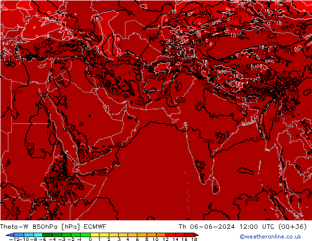 Theta-W 850hPa ECMWF Th 06.06.2024 12 UTC