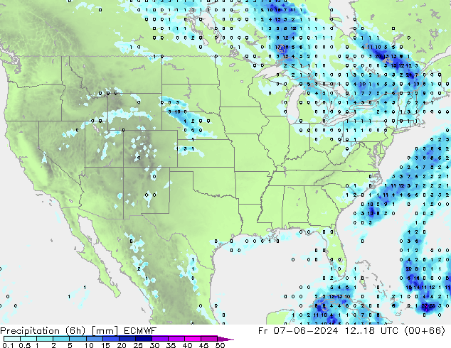 Z500/Rain (+SLP)/Z850 ECMWF vie 07.06.2024 18 UTC