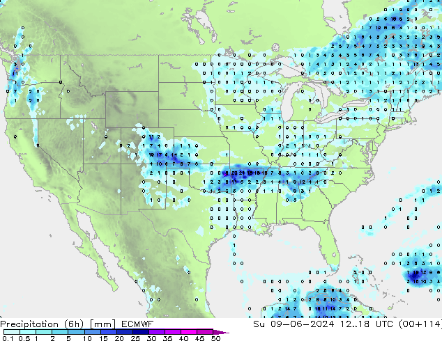 Z500/Rain (+SLP)/Z850 ECMWF  09.06.2024 18 UTC