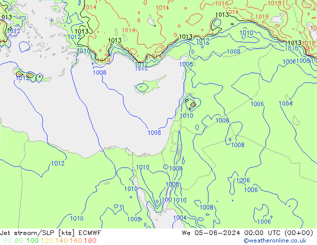 Courant-jet ECMWF mer 05.06.2024 00 UTC