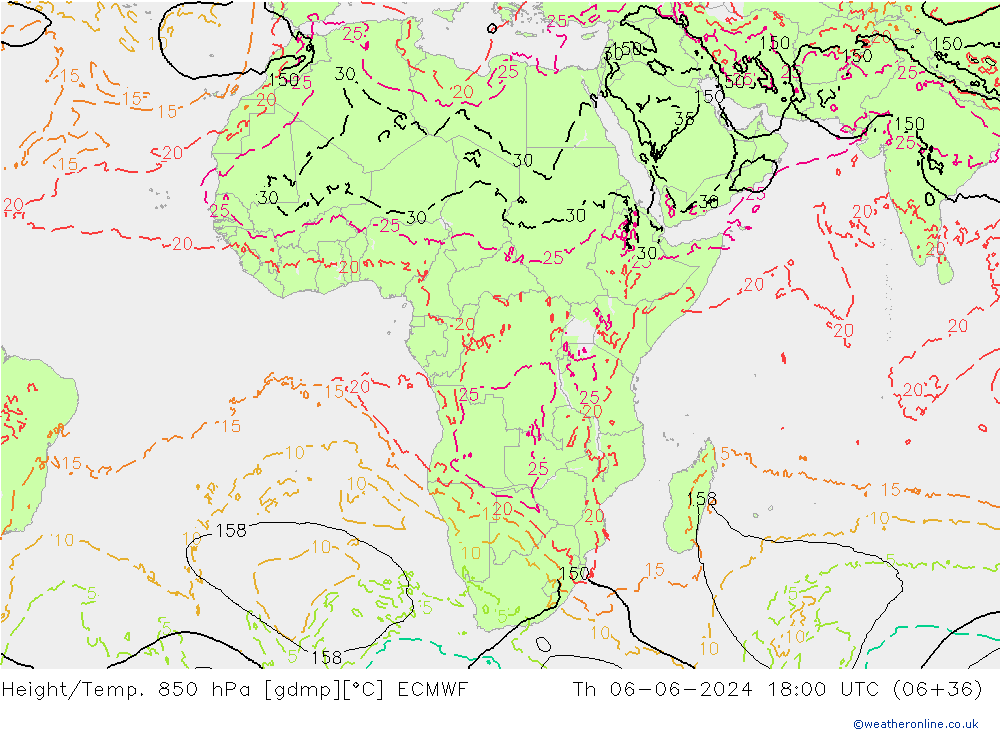 Z500/Rain (+SLP)/Z850 ECMWF  06.06.2024 18 UTC