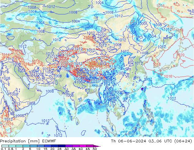 Neerslag ECMWF do 06.06.2024 06 UTC