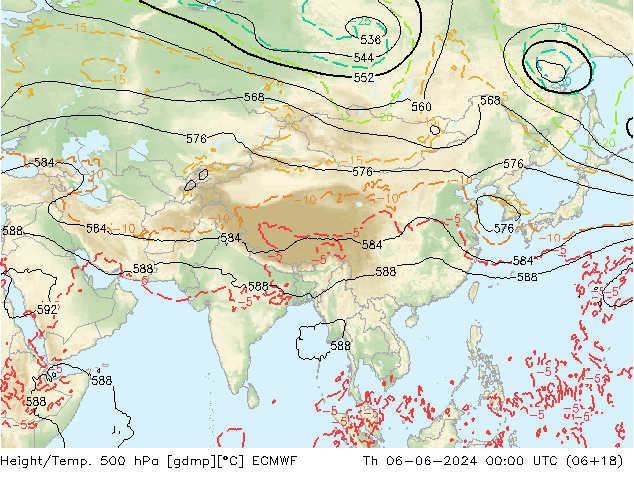 Z500/Rain (+SLP)/Z850 ECMWF Do 06.06.2024 00 UTC