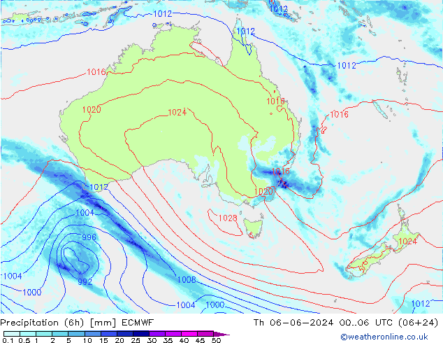 Z500/Regen(+SLP)/Z850 ECMWF do 06.06.2024 06 UTC