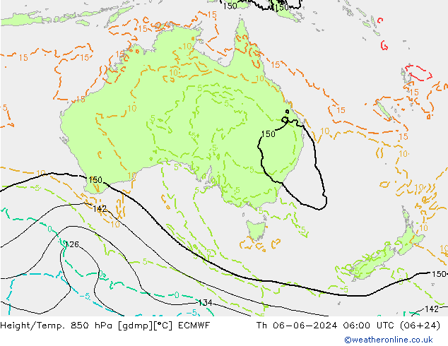 Z500/Regen(+SLP)/Z850 ECMWF do 06.06.2024 06 UTC