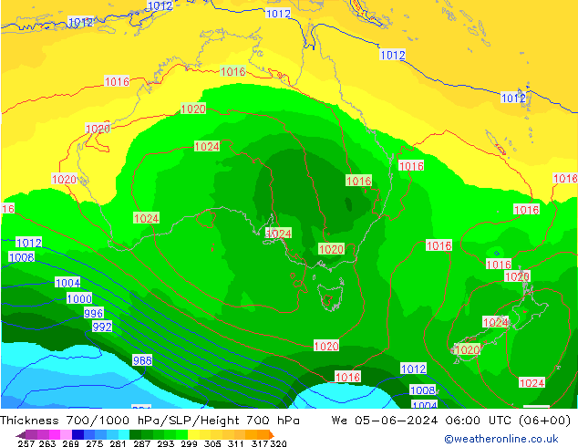 Thck 700-1000 hPa ECMWF  05.06.2024 06 UTC