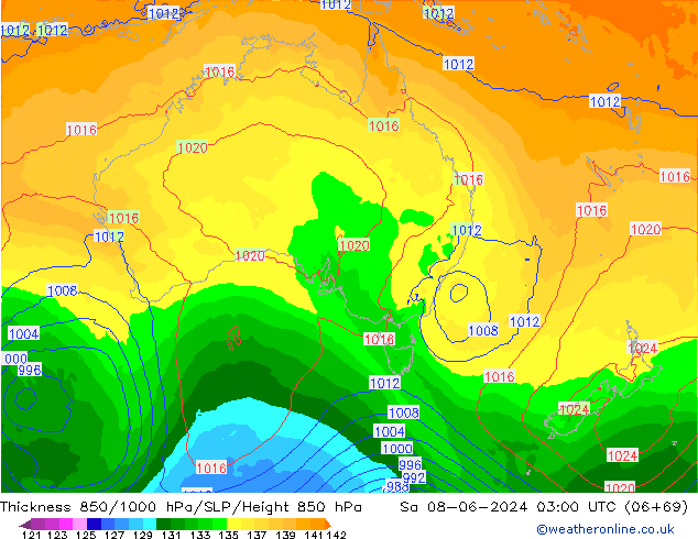 Thck 850-1000 hPa ECMWF So 08.06.2024 03 UTC