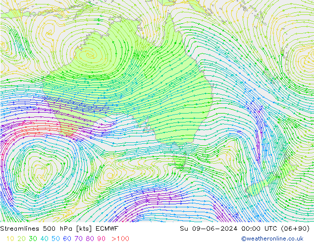  500 hPa ECMWF  09.06.2024 00 UTC