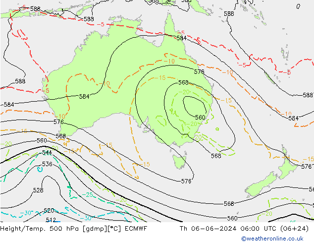 Z500/Regen(+SLP)/Z850 ECMWF do 06.06.2024 06 UTC