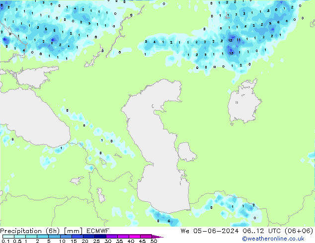 Z500/Rain (+SLP)/Z850 ECMWF We 05.06.2024 12 UTC