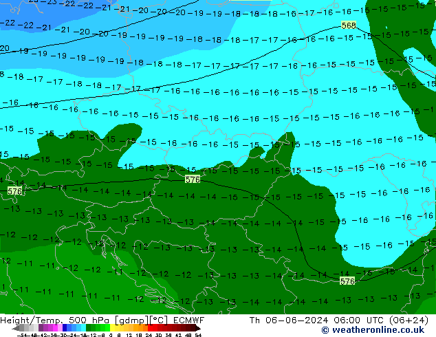 Z500/Rain (+SLP)/Z850 ECMWF jeu 06.06.2024 06 UTC