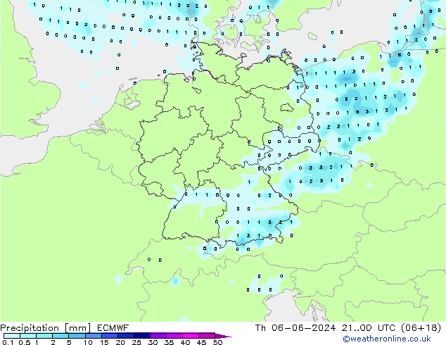 precipitação ECMWF Qui 06.06.2024 00 UTC