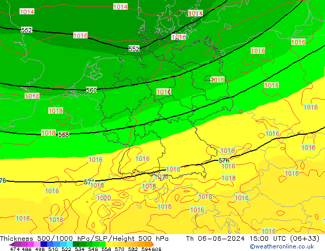 Thck 500-1000hPa ECMWF Čt 06.06.2024 15 UTC