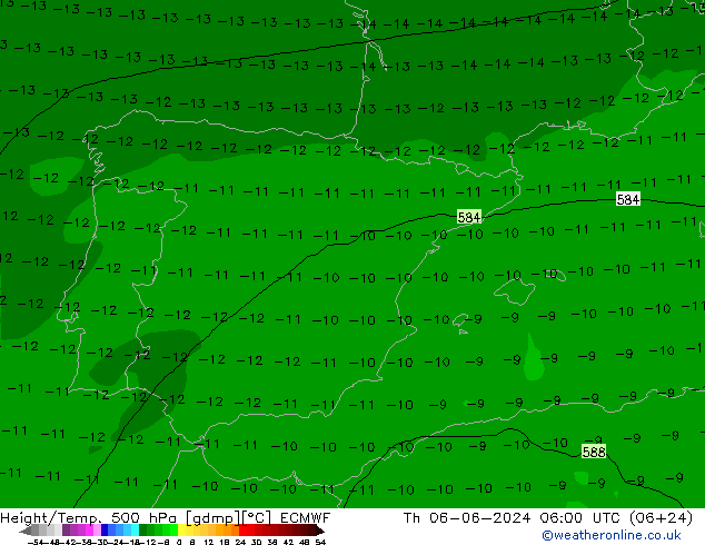 Z500/Regen(+SLP)/Z850 ECMWF do 06.06.2024 06 UTC