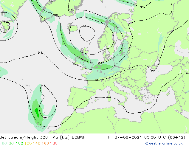 Polarjet ECMWF Fr 07.06.2024 00 UTC