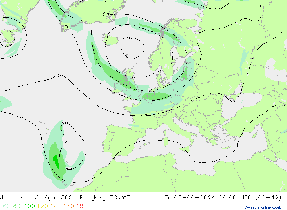 Polarjet ECMWF Fr 07.06.2024 00 UTC